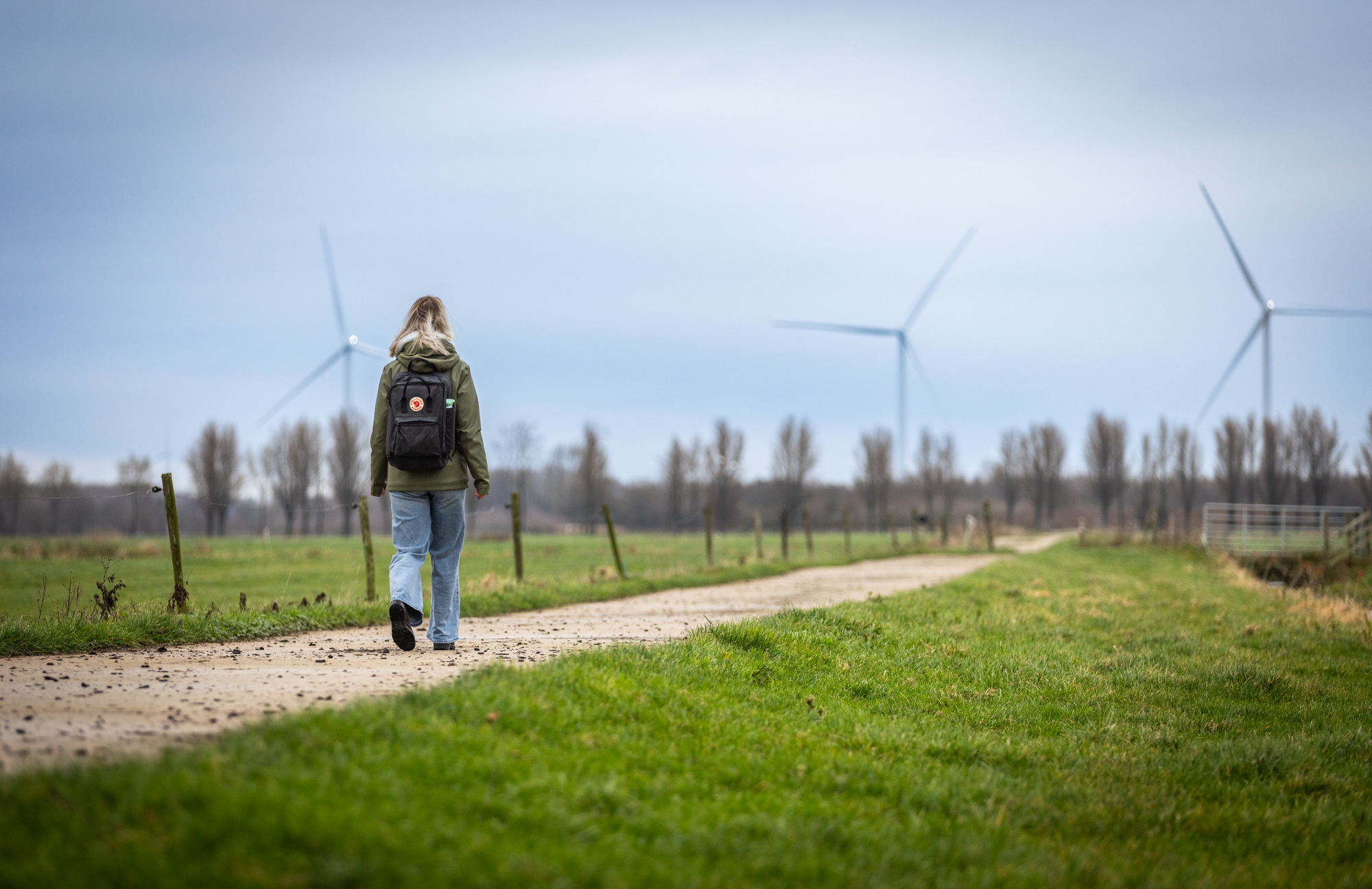 Foto ter illustratie: wandelpad